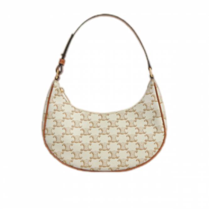 CELINE AVA LOGO PRINTING BAG WHITE  193952BZJ. 01BC (23*14*7cm)